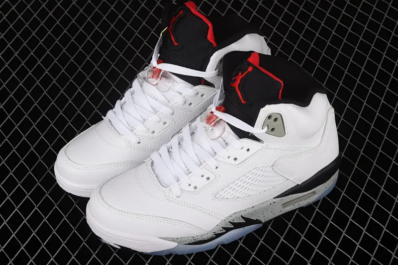 All categories Air Jordan Jordan series basketball shoes Air Jordan 5 G version Air Jordan 5 White Cement AJ5 Joe 5 white cement 136027-104